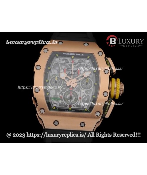 RICHARD MILLE RM 11-03 SWISS AUTOMATIC ROSE GOLD FLYBACK CHRONO