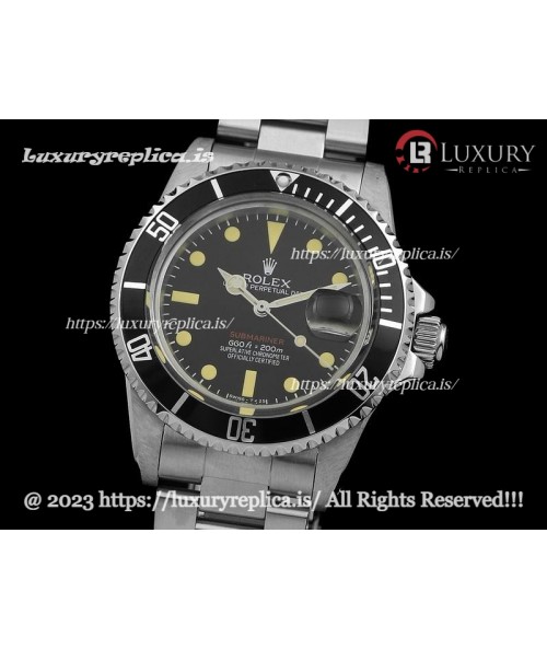 ROLEX SUBMARINER VINTAGE 1680 SWISS AUTOMATIC YELLOW DOT MARKERS