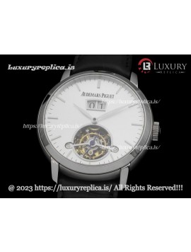 AUDEMARS PIGUET JULES AUDEMARS TOURBILON GRANDE DATE 41MM SILVER DIAL