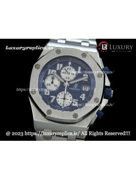 AUDEMARS PIGUET ROYAL OAK OFFSHORE BLUE DIAL - STAINLESS STEEL BRACELET