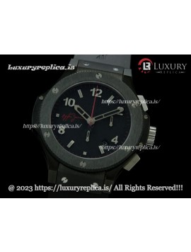 HUBLOT BIG BANG ARYTON SENNA LIMITED EDITION SWISS AUTOMATIC FULL CERAMIC - RUBBER STRAP