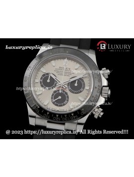 ROLEX DAYTONA 116519LN CERAMIC BEZEL STEEL/BLACK DIAL RUBBER STRAP