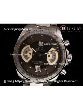 TAG HEUER GRAND CARRERA CALIBRE 17 CHRONOGRAPH SWISS AUTOMATIC BROWN DIAL - STAINLESS STEEL BRACELET
